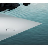 Душовий піддон, камяний Omnires Aquarock M+ 80x140 см, антиковзкий, прямокутний, Білий матовий