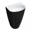 Окремостоячий умивальник Omnires Siena M+ 55x43 см, чорно-білий глянцевий (SIENAUWBOBCP)