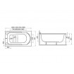 Ванна Polimat Standard 120x70 + ніжки (00060) Ванна Polimat Standard 120x70 + ніжки (00060)
