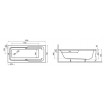 Ванна Polimat Relax 150x70 + ніжки (00972) Ванна Polimat Relax 150x70 + ніжки (00972)