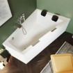 Акрилова ванна Riho Doppio Plug & Play 180x130 L, асиметрична + ніжки (BD45005) Акрилова ванна Riho Doppio Plug & Play 180x130 L, асиметрична + ніжки (BD45005)