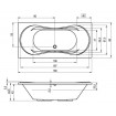 Ванна акрилова Riho Supreme пряма 180x80 см (BA55) Ванна акрилова Riho Supreme пряма 180x80 см (BA55)