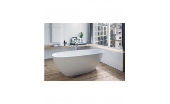 Окремостояча овальна кам'яна ванна Roca Araine 165x75 см, біла, + сифон click / clack (A248470000)