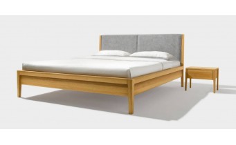 Двоспальне ліжко WoodSoft Varna / Варна140x200, Вільха (Varna140200VIL)