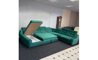 Кутовий розкладний диван ВІКОМеблі Спейс XXL / Space XXL, зелений (Viko-XXL3)
