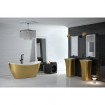 Окремостояча кам'яна ванна Besco Viya Glam 160x70, золота з сифоном click / clack (WMD-160-VZ) Окремостояча кам'яна ванна Besco Viya Glam 160x70, золота з сифоном click / clack (WMD-160-VZ)