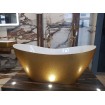 Окремостояча кам'яна ванна Besco Viya Glam 160x70, золота з сифоном click / clack (WMD-160-VZ) Окремостояча кам'яна ванна Besco Viya Glam 160x70, золота з сифоном click / clack (WMD-160-VZ)