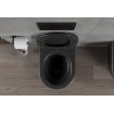 Унітаз безобідковий Mexen Rico Rimless з тонким сидінням soft-close, Duroplast Super Slim, чорний матовий Унітаз безобідковий Mexen Rico Rimless з тонким сидінням soft-close, Duroplast Super Slim, чорний матовий