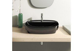 Умивальник на стільницю Catalano Colori Green Lux 60 чорний (160GRLXNE)