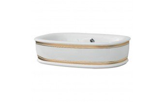 Умивальник на стільницю ArtСeram Azuley, gold stripes (AZL0020111) Умивальник на стільницю ArtСeram Azuley, gold stripes (AZL0020111)