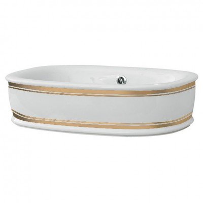 Умивальник на стільницю ArtСeram Azuley, gold stripes (AZL0020111) Умивальник на стільницю ArtСeram Azuley, gold stripes (AZL0020111)