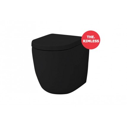 Підлоговий унітаз ArtCeram File 2.0 THE.RIMLESS, matt black (FLV0051700)