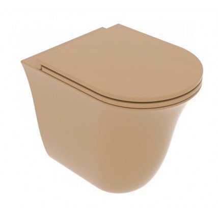 Унітаз підлоговий GSG Flut 52,5 см Smart Clean matt Chestnut (FLWC01017)