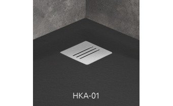 Душовий піддон, камяний Radaway Kyntos A 90x90 см, чорний (HKA9090-54)