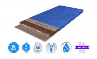 Матрац Herbalis Kids Cocos Comfort Blue 60x120 см (2004100601202)