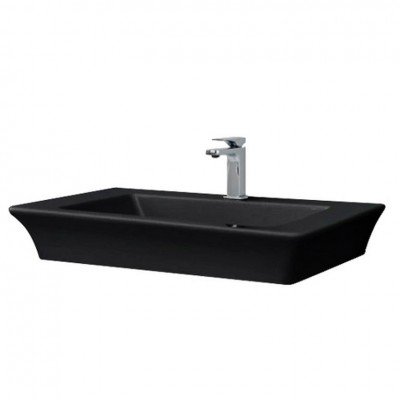 Підвісний умивальник ArtCeram Jazz, glossy black (JZL0070300) Підвісний умивальник ArtCeram Jazz, glossy black (JZL0070300)
