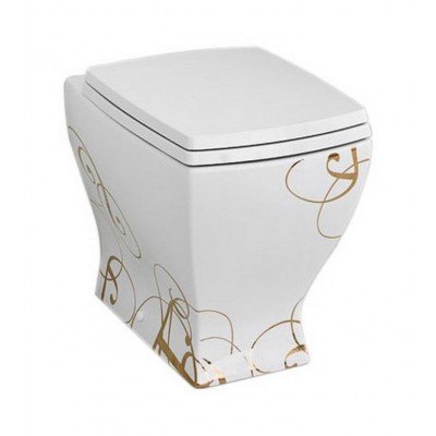 Підлоговий унітаз ArtCeram Jazz, gold lettering (JZV0020106) Підлоговий унітаз ArtCeram Jazz, gold lettering (JZV0020106)