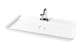 Умивальник на стільницю ArtCeram Oneshot naked system, white (NAL0010100)