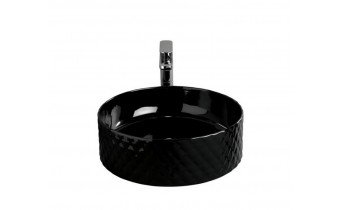 Умивальник на стільницю ArtCeram Rombo, glossy black (OSL0090300) Умивальник на стільницю ArtCeram Rombo, glossy black (OSL0090300)
