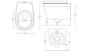 Підвісний унітаз ArtCeram Pop, white (POV0010100)