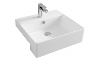 Умивальник на стільницю ArtCeram Quadro 50 semincasso, white (QUL0040100)