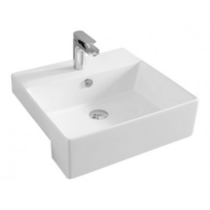Умивальник на стільницю ArtCeram Quadro 50 semincasso, white (QUL0040100)