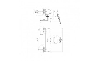 Змішувач для душу Armatura Topaz (4016-010-00)