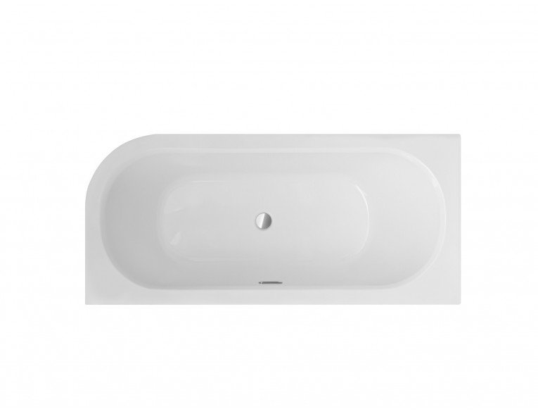 Акрилова ванна Besco Avita Slim + 180x80 L, асиметрична + сифон хром (WAV-180-NLP)