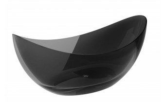Ванна овальна окремостояча з матеріалу ResiCast Besco Axya Carbon Grey 180x80x75 см, + сифон Black Matt, Прозора ванна, сірий карбон (WAA-180-CGB) Ванна овальна окремостояча з матеріалу ResiCast Besco Axya Carbon Grey 180x80x75 см, + сифон Black Matt, Прозора ванна, сірий карбон (WAA-180-CGB)