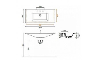 Підвісний умивальник Catalano Star 105 (1105ST00)