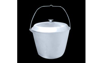 Казан алюмінієвий Winco з кришкою, 12 л (DD-24)