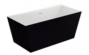 Ванна Polimat LEA 170х80 чорна мат + ніжки (00334)