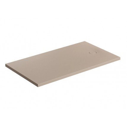 Душовий піддон, камяний Omnires Aquarock M+ 80x140 см, антиковзкий, прямокутний, Бежевий матовий