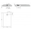 Душовий піддон, камяний Omnires Aquarock M+ 80x140 см, антиковзкий, прямокутний, Оливковий-зелений матовий Душовий піддон, камяний Omnires Aquarock M+ 80x140 см, антиковзкий, прямокутний, Оливковий-зелений матовий