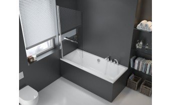 Ванна акрилова Excellent Pryzmat 180x80 см, пряма (WAEX.PRY18WH)