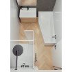 Акрилова ванна Riho Rethink Space 180x110 / 55 см R, асиметрична з сифоном click / clack (BR17005) Акрилова ванна Riho Rethink Space 180x110 / 55 см R, асиметрична з сифоном click / clack (BR17005)