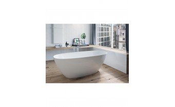 Окремостояча овальна кам'яна ванна Roca Araine 165x75 см, біла, + сифон click / clack (A248470000)