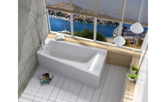 Акрилова ванна Roca Easy 150x80 см R, асиметрична + ніжки (A248406000)