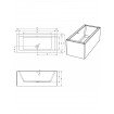 Акрилова ванна Riho Lugo Plug & Play 170x75 L, пряма + ніжки (BD62005) Акрилова ванна Riho Lugo Plug & Play 170x75 L, пряма + ніжки (BD62005)