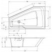 Акрилова ванна Riho Rethink Space 180x110 / 55 см R, асиметрична з сифоном click / clack (BR17005) Акрилова ванна Riho Rethink Space 180x110 / 55 см R, асиметрична з сифоном click / clack (BR17005)
