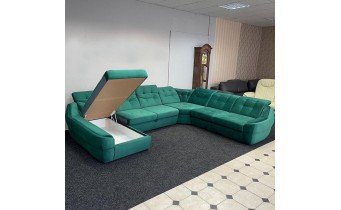 Кутовий розкладний диван ВІКОМеблі Спейс XXL / Space XXL, зелений (Viko-XXL3)