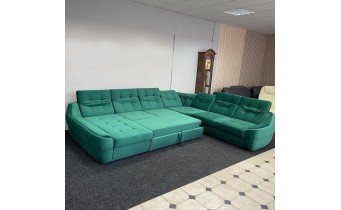 Кутовий розкладний диван ВІКОМеблі Спейс XXL / Space XXL, зелений (Viko-XXL3)