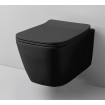 Підвісний унітаз ArtCeram A16 mini, glossy black (ASV0050300)