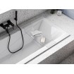 Акрилова полиця - сидіння, стілець для ванни Besco Clear 75x25 см (PW-CL-75)