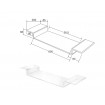 Акрилова полиця - сидіння, стілець для ванни Besco Clear 75x25 см (PW-CL-75) Акрилова полиця - сидіння, стілець для ванни Besco Clear 75x25 см (PW-CL-75)