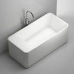 Окремостояча ванна з мармуру, каменю Dremex Glow 160x73x59,5 см, Gelcoat, білий матовий + сифон + лита полиця під аксесуари для ванни Окремостояча ванна з мармуру, каменю Dremex Glow 160x73x59,5 см, Gelcoat, білий матовий + сифон + лита полиця під аксесуари для ванни