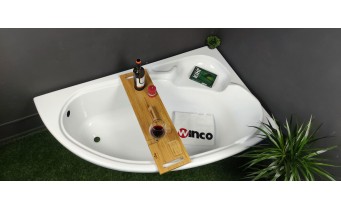 Ванна акрилова Besco Finezja Nova 140x95 R, асиметрична (WAF-140-NP)
