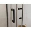 Душова кабіна квадратна з розсувними дверима Modern 90x90x190, прозоре скло, чорний профіль Душова кабіна квадратна з розсувними дверима Modern 90x90x190, прозоре скло, чорний профіль