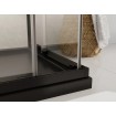 Душова кабіна квадратна з розсувними дверима Modern 90x90x190, прозоре скло, чорний профіль Душова кабіна квадратна з розсувними дверима Modern 90x90x190, прозоре скло, чорний профіль