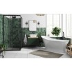 Душова кабіна квадратна з розсувними дверима Modern 90x90x190, прозоре скло, чорний профіль Душова кабіна квадратна з розсувними дверима Modern 90x90x190, прозоре скло, чорний профіль
